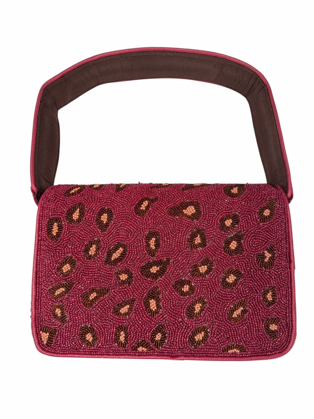 Beaded Leopard-Print Shoulder Bag - Picture 3 of 7